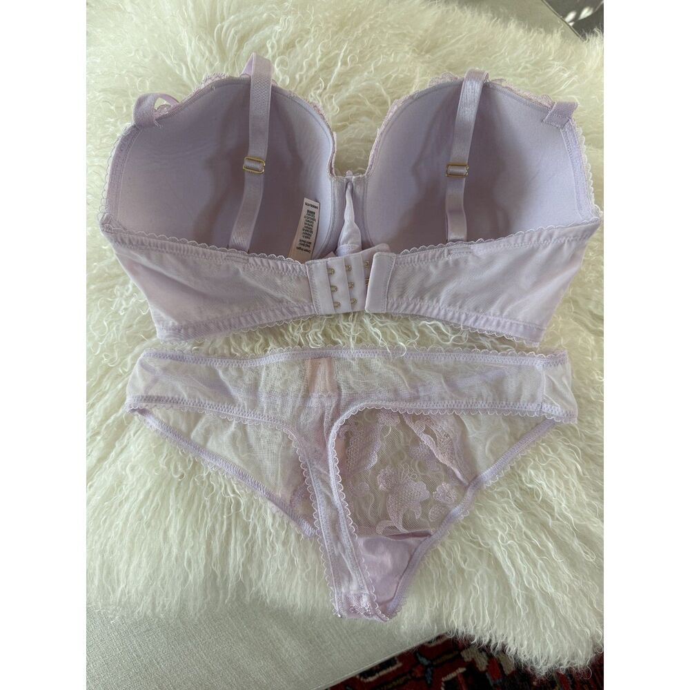 NWT Victoria's Secret Dream Angels Vintage Blossom Demi Bra & Panty Set 34F/M - Picture 2 of 9